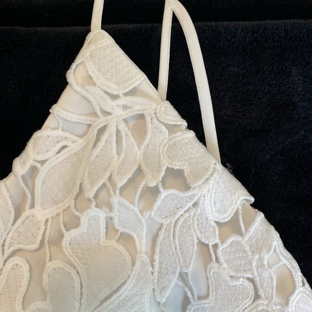 ASTR white lace spaghetti strap dress size XL - Picture 4 of 9